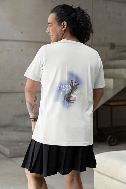 Chess AOP Oversized Tee – Unisex Streetwear with All-Over Chess Print