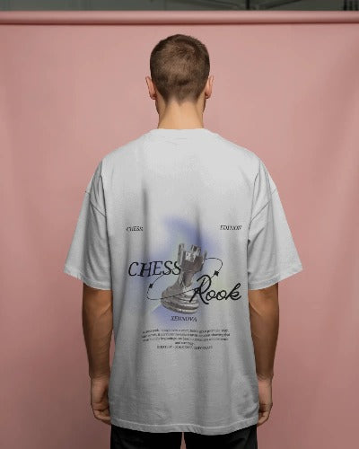 Chess AOP Oversized Tee – Unisex Streetwear with All-Over Chess Print