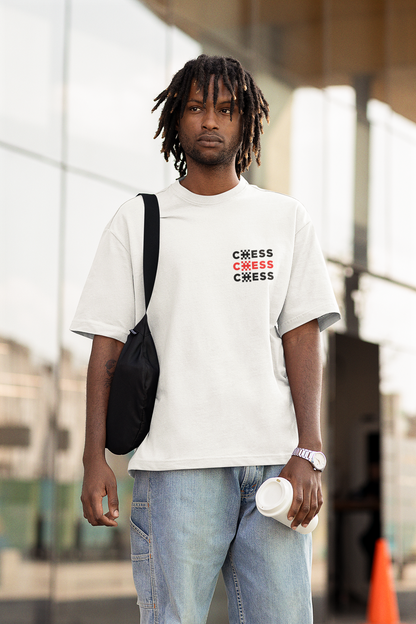 Chess AOP Oversized Tee – Unisex Streetwear with All-Over Chess Print